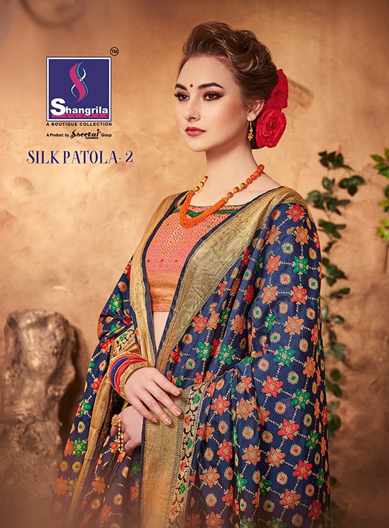 Shangrila silk patola Vol 2 Sarees catalog dealer