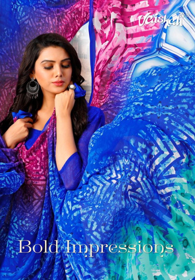 Vaishali fashion Bold impressions sarees Collection Wholesaler