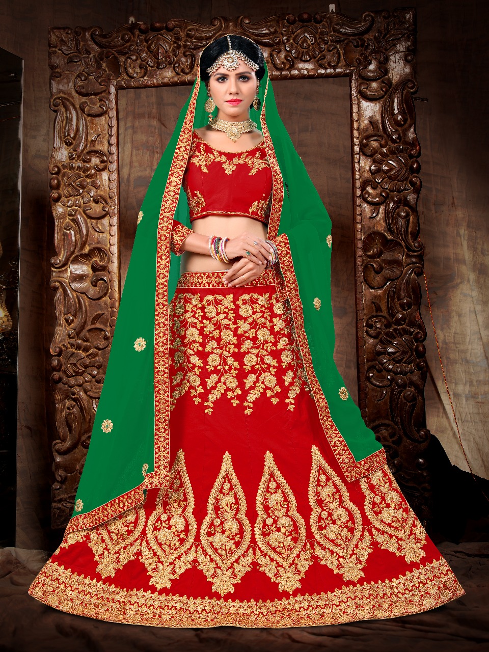 Majestic by sanskar sarees brings indidan wedding style lehenga