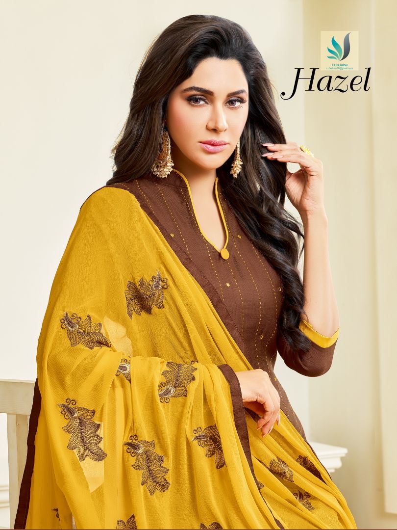 R r fashion presents hazel summer collection of Casual cotton wear salwaar kameez concept