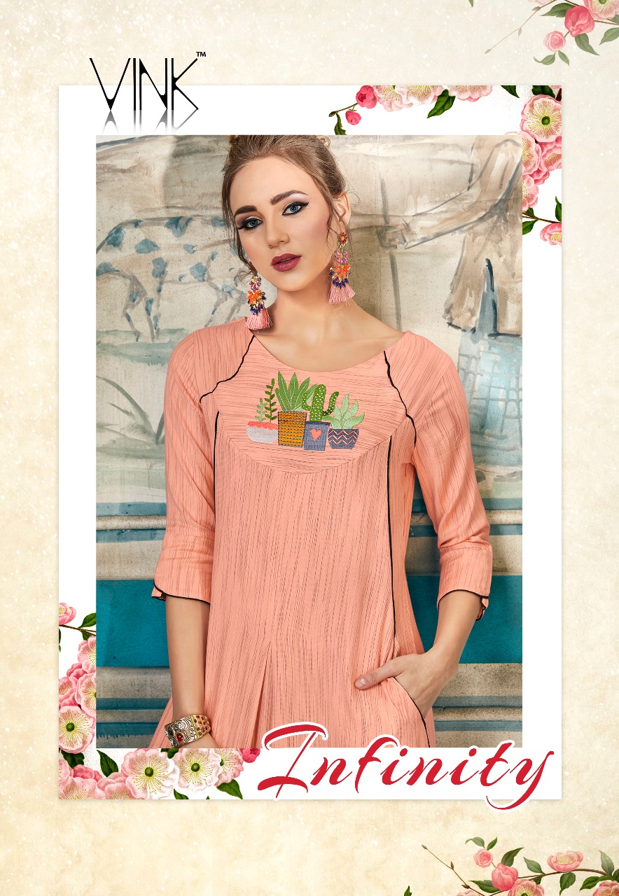 Vink Infinity embroidered kurties Collection Dealer