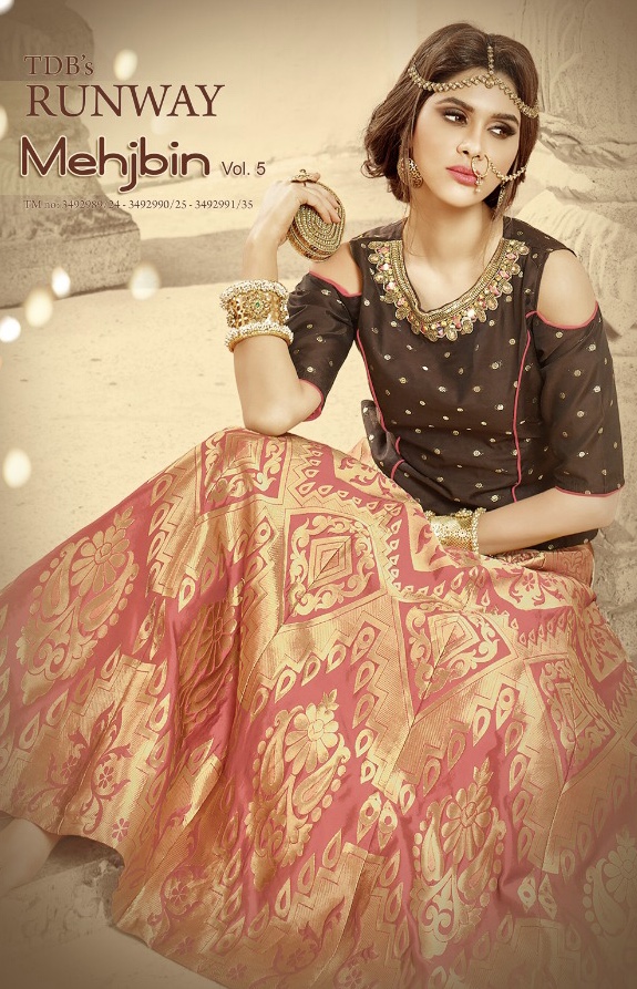 Runway fashion presents mehjbin vol 5 Fancy collection Of Indo western