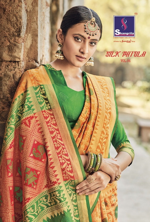 Shangrila launching silk patola vol 4 elegant look sarees