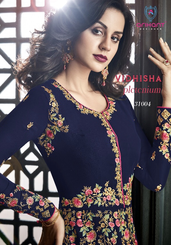 Arihant designer launch vidhisha pletenium stylish designer concept gowns