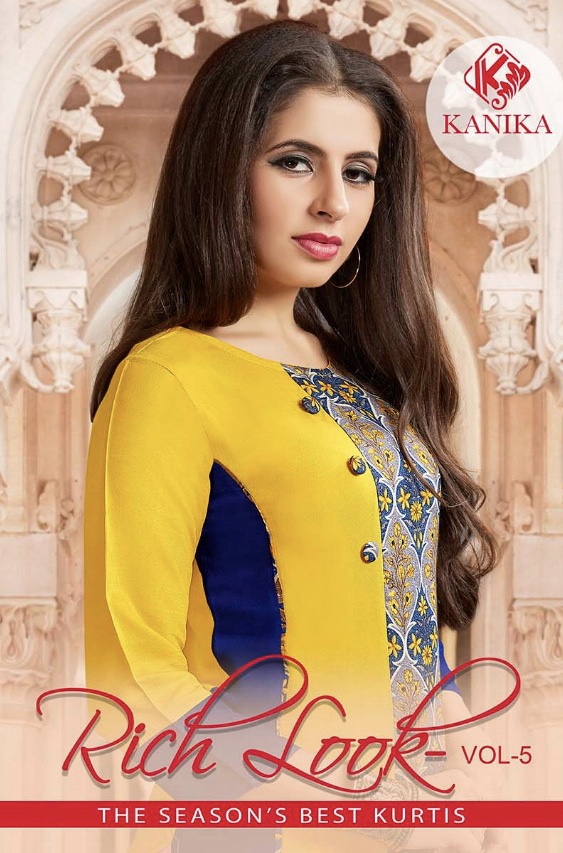 Kanika presents rich look vol 5 casual fancy collection of kurtis