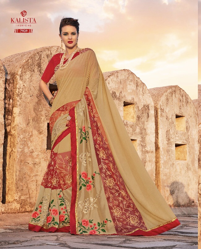 Kalista fashion launch super star casual stylish look sarees collection