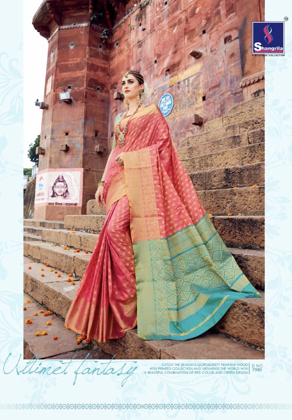 Shangrila presents rich look weaving trend exclusive collection Of sarees