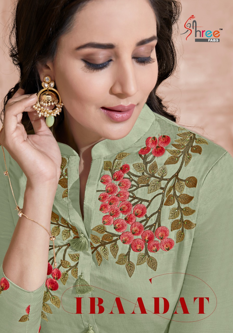 Shree fabs presents ibaadat exclusive embroidery work salwar kameez collection