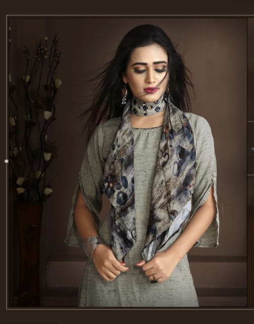 Shree padmavati silk mills presents libaaz trendy look new pattern kurtis concept