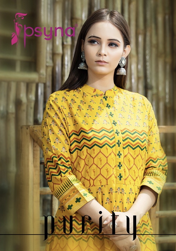 Psyna Purity nX casual gown style kurti concept