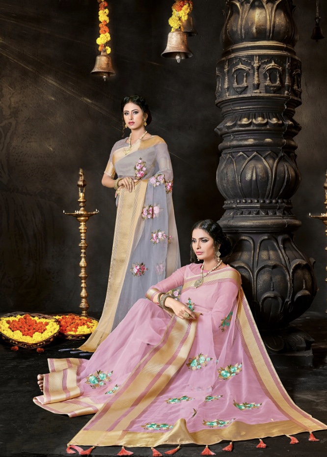 Saroj Kala kruti elegant trendy look collection of sarees