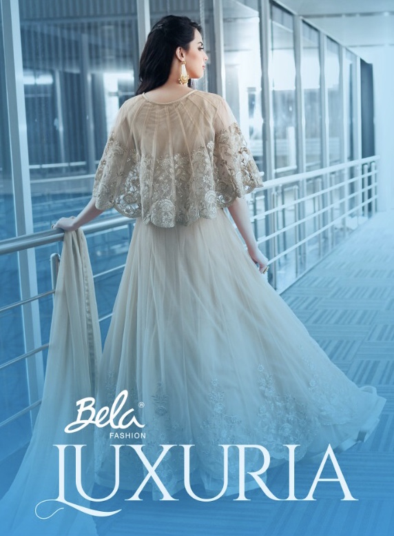 Bela fashion presenting LUXURIA Designer western style Indo western gown concept