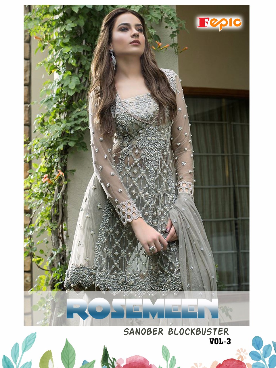 FEPIC rosemeen sanober blockbuster vol 3 exclusive party wear Salwar kameez collection