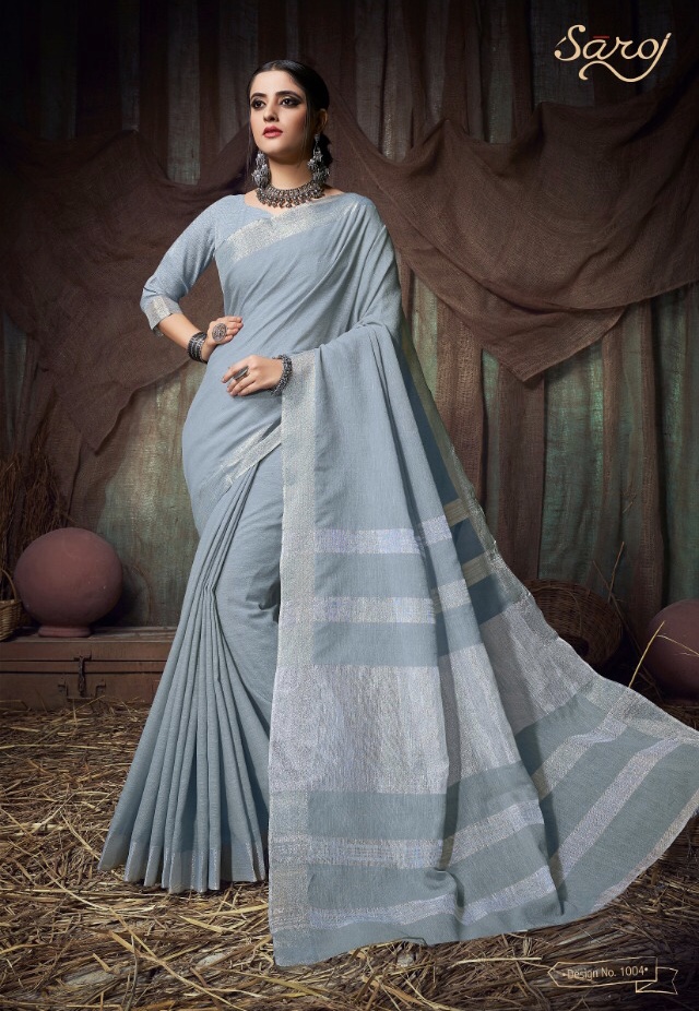 Saroj presents coconut Beautiful casual rich look sarees collection