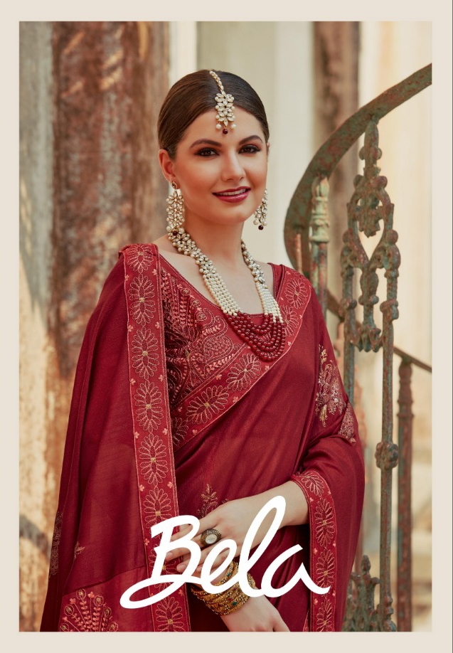 Bela sparkle traditional Wear Colourful saree party wear collection