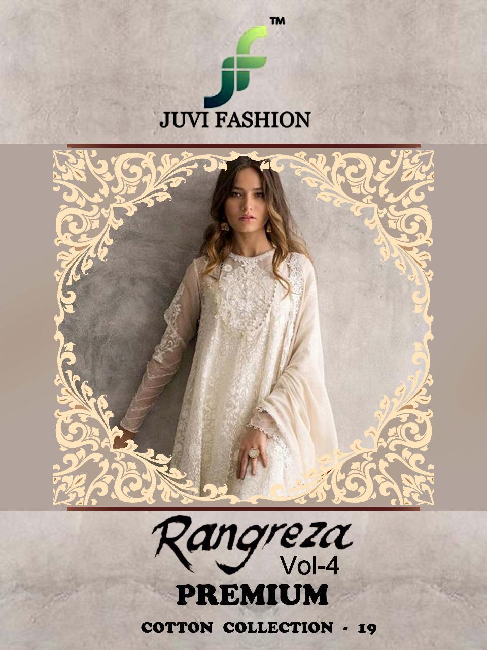 Juvi fashion rangreza vol 4 premium cotton collection 19 Cambric cotton Pakistani salwar kameez Collection