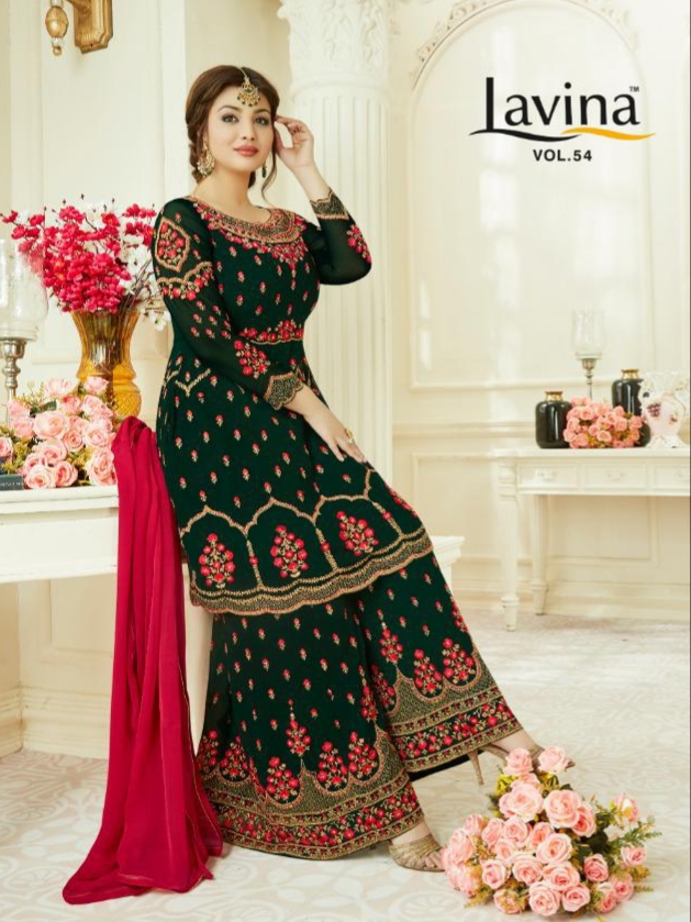 Lavina lavina vol 54 heavy Embroidered Salwar and sharara elegant wear collection