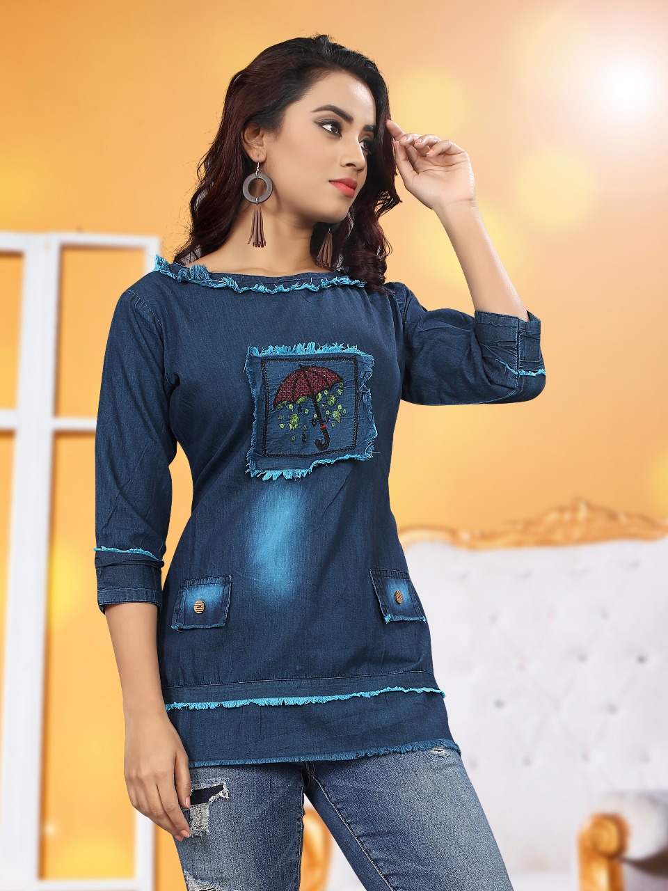 Liyaz creation lexi fancy wear denim Tunics catalog