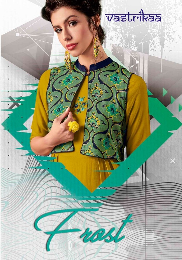 Vastrikaa frost fancy Kurties ready To Wear stylish collection at Wholesale price