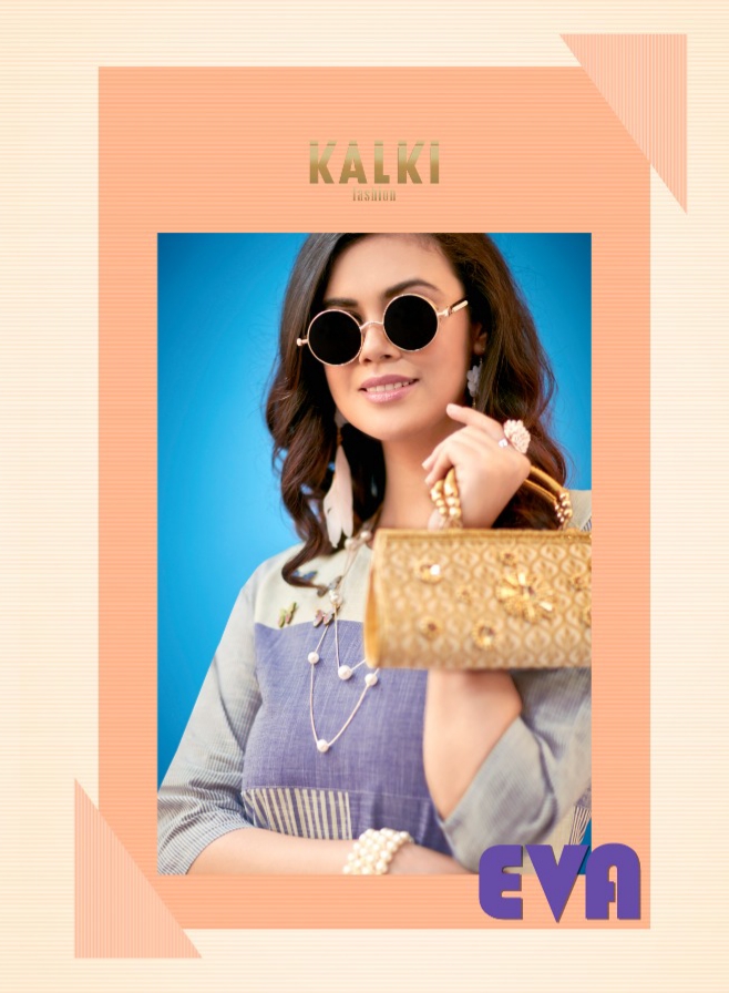 Kalki fashion eva straight casual daily wear kurties catalog