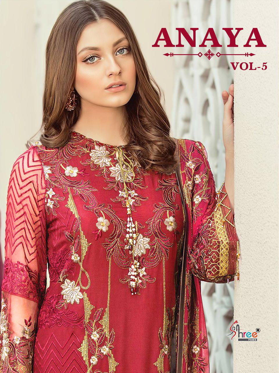 Shree fabs anaya vol 5 embroidered Pakistani salwar kameez collection