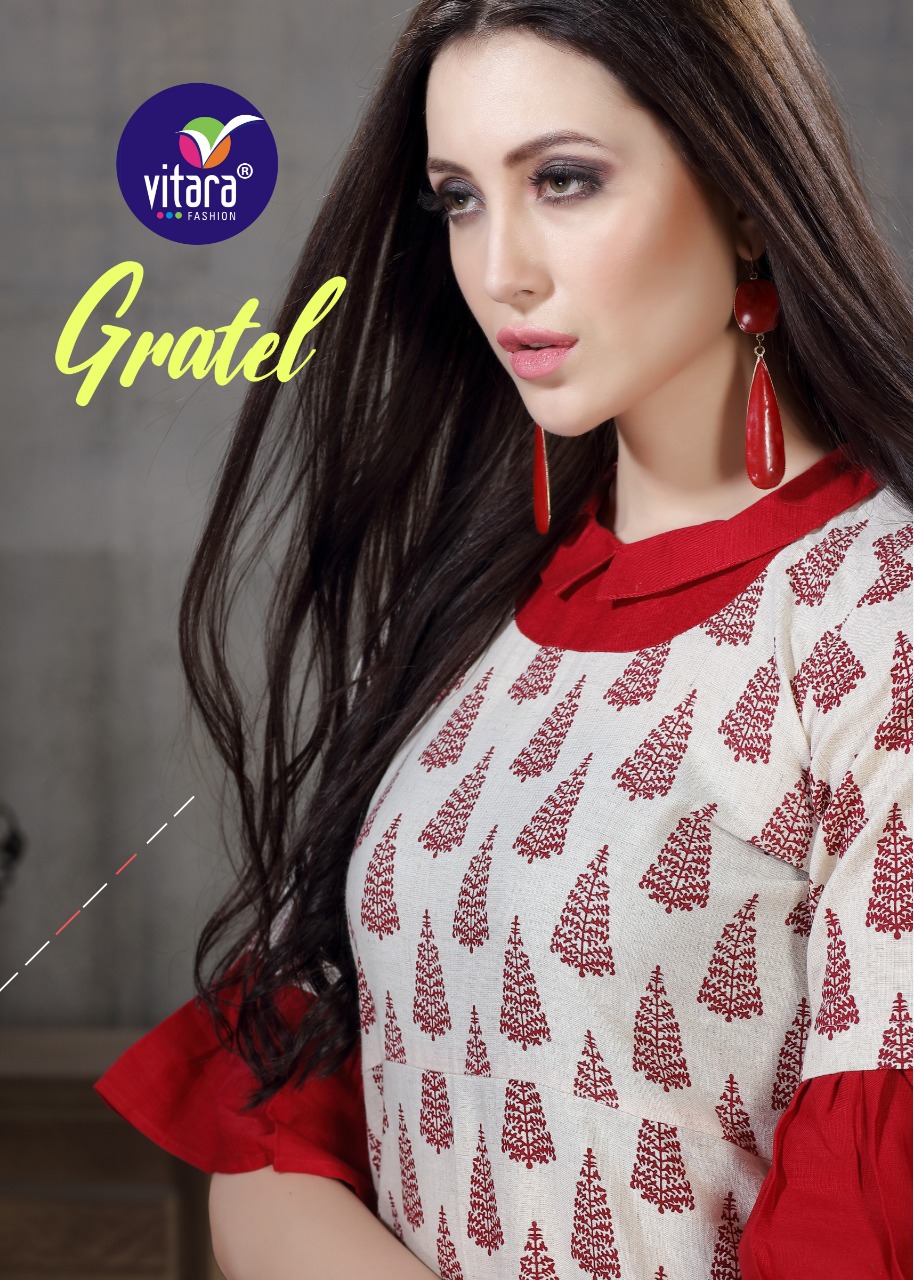 vitara fashion gratel exclusive designer wear kurtis collection