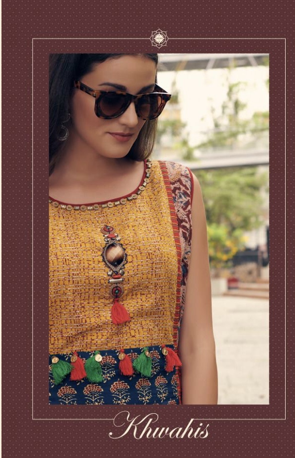 arion khwahis fancy colorful kurtis collection at reasonable rate