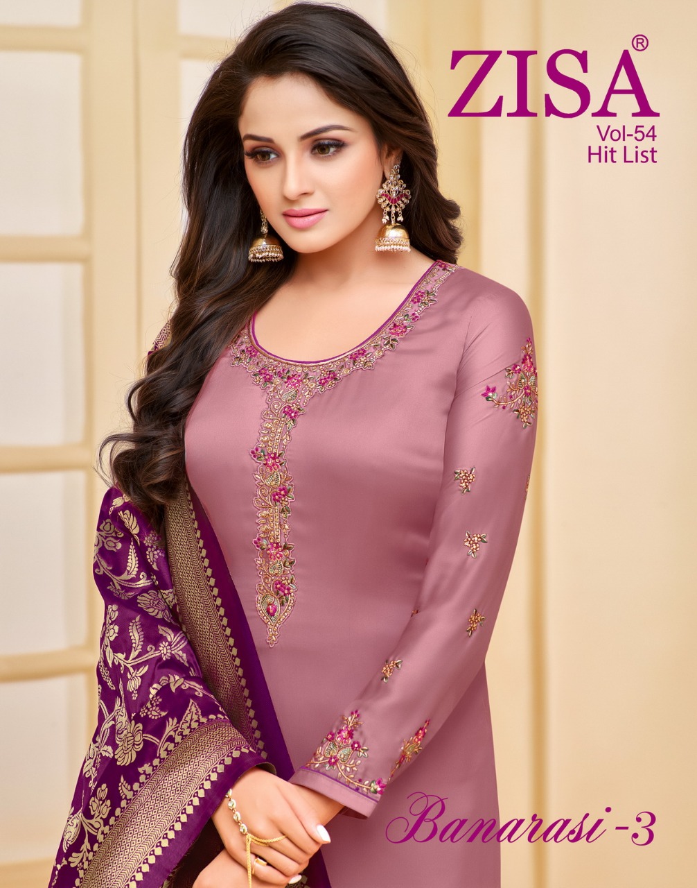 meera trendz  zisa vol 54 hitlist colorful designer collection of salwaar suits