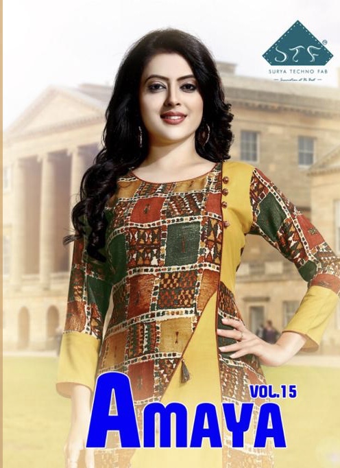 sTF Amaya colorful casual wear kurtis collection at reasonable rate