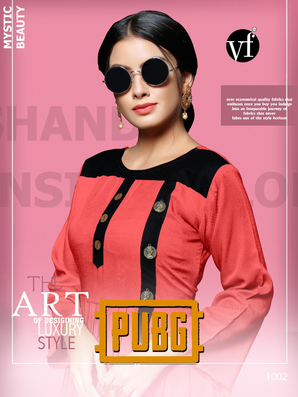 VEE fab india pubg colorful casual wear kurtis catalog at reasonable rate