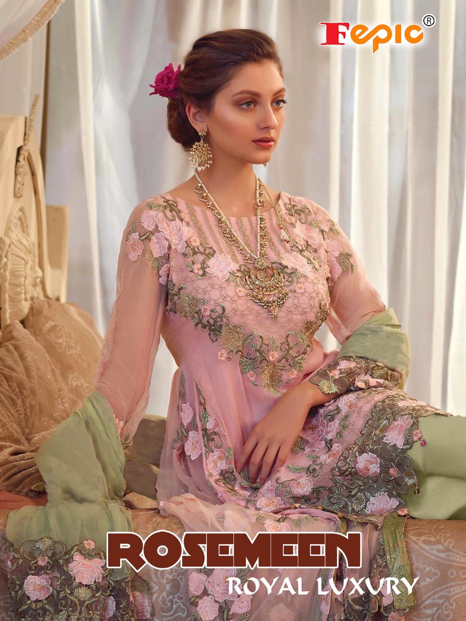 fepic rosemeen  royal luxury fancy designer collection of salwaar suits