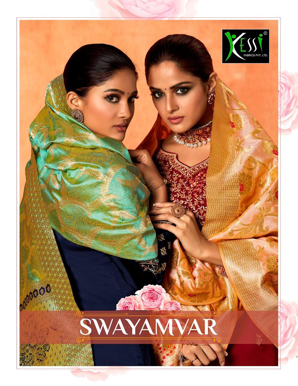 kessi fabrics swayamvar colorful fancy collection of salwaar suits