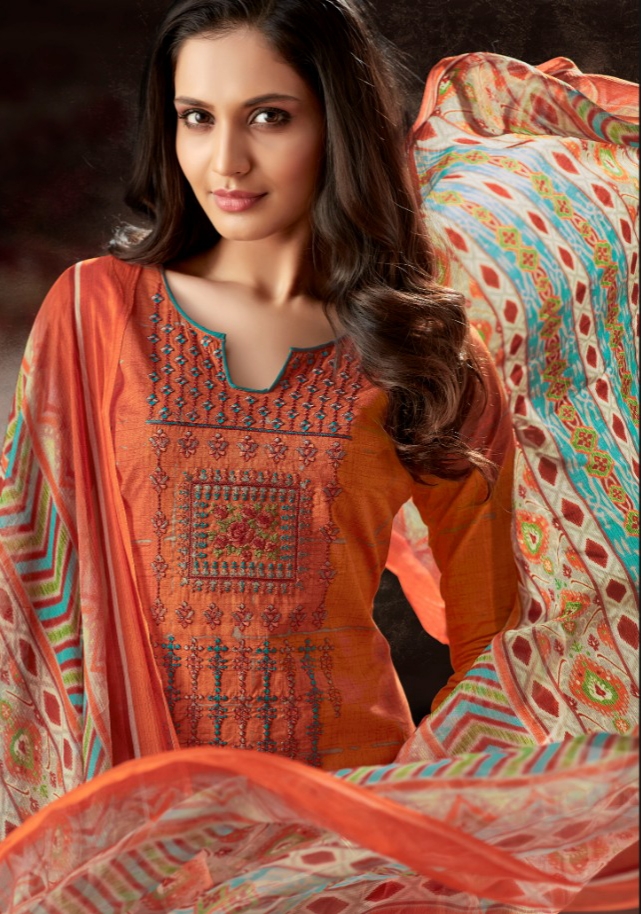 Alok suits evershine fancy cotton salwar kameez collection