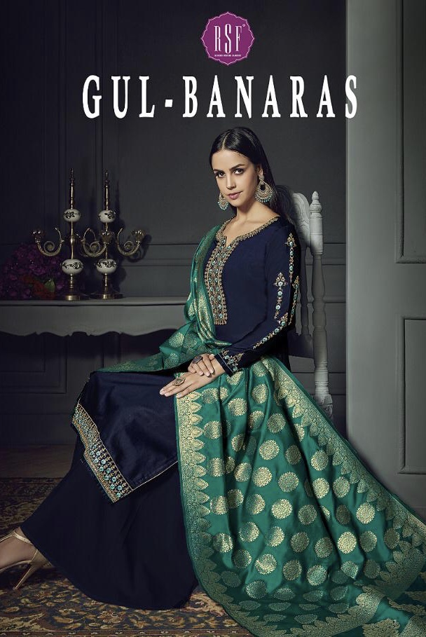 rsf gulbanaras colorful fancy collection of salwaar suits