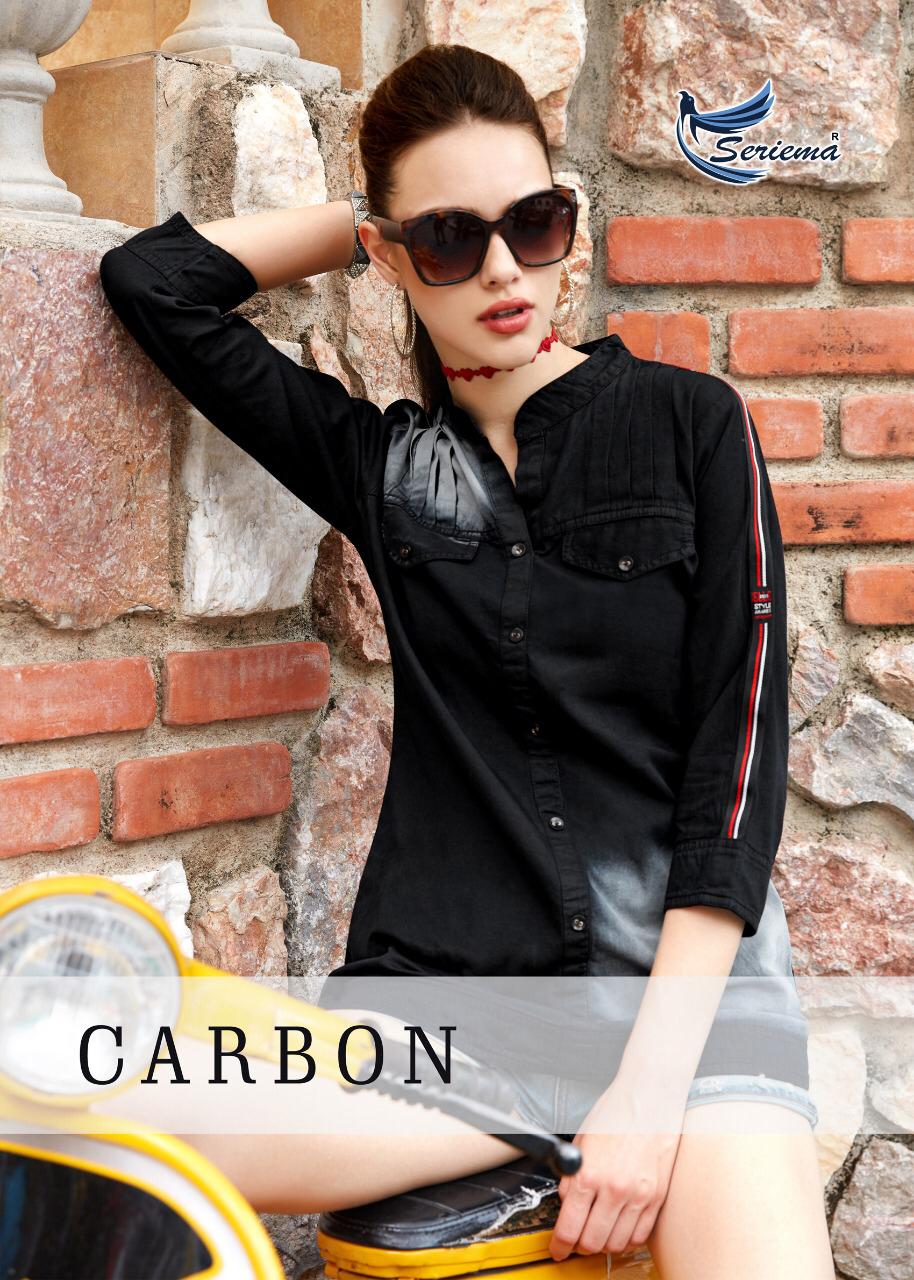 Seriema carbon summer wear fancy denim short tops collection