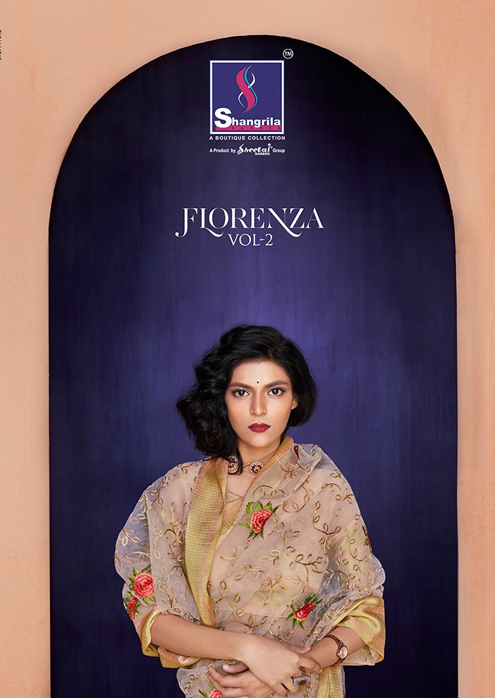 Shangrila florenza vol 2 party wear sarees catalog at wholesale rate