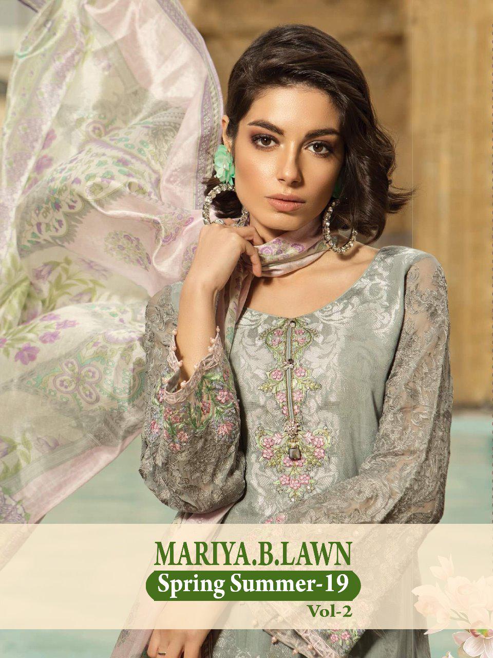 Shree fabs maria b lawn spring summer 2 Karachi printed festive wear collection
