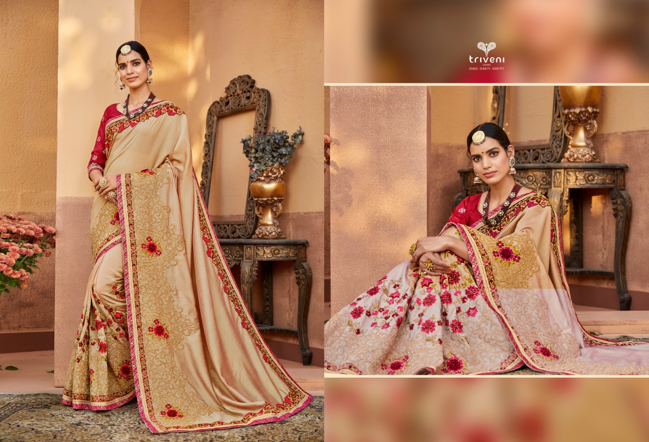 triveni kalpana 17 colorful fancy collection of sarees
