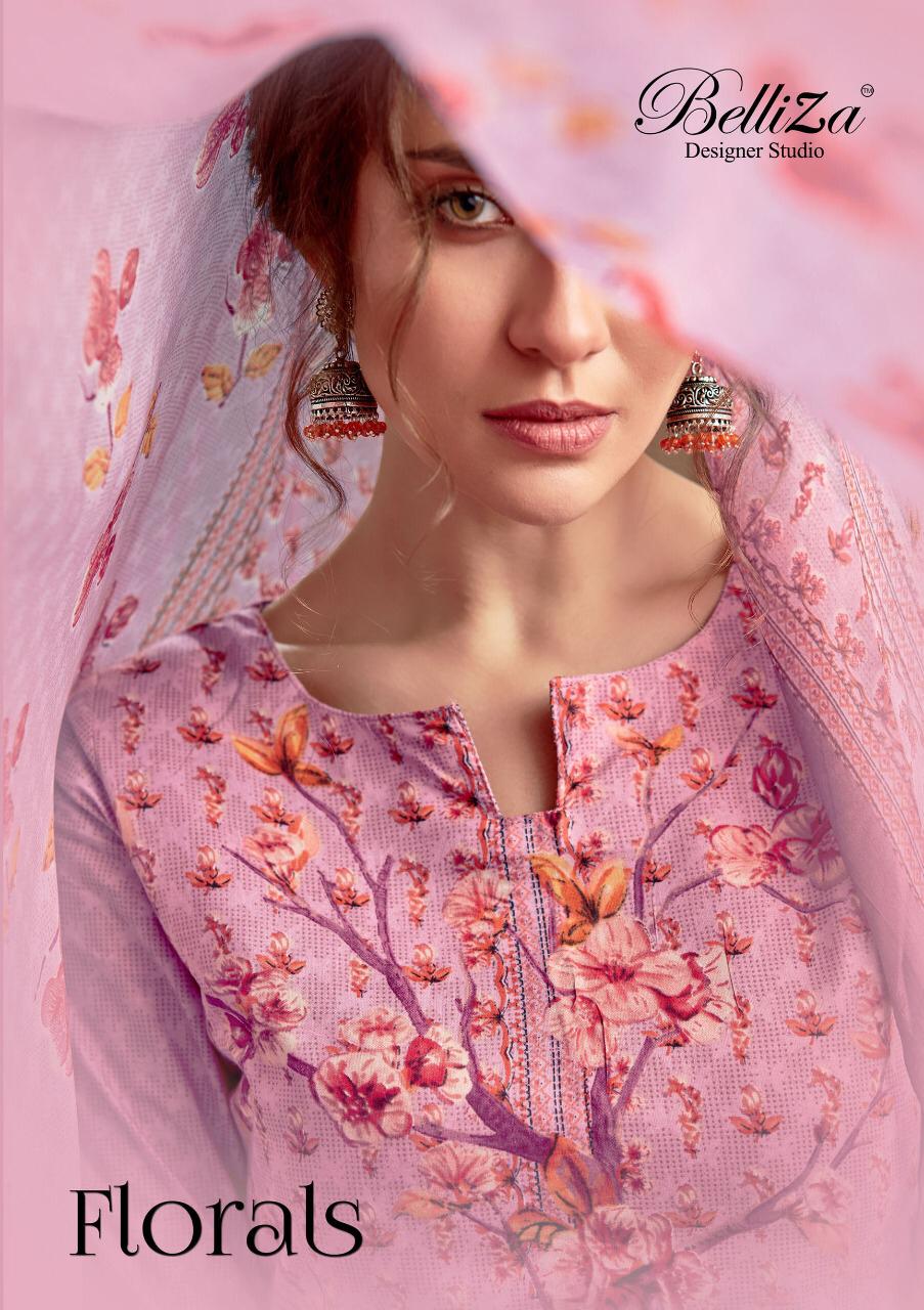Belliza designer studio florals vol 2 digital printed salwar kameez collection