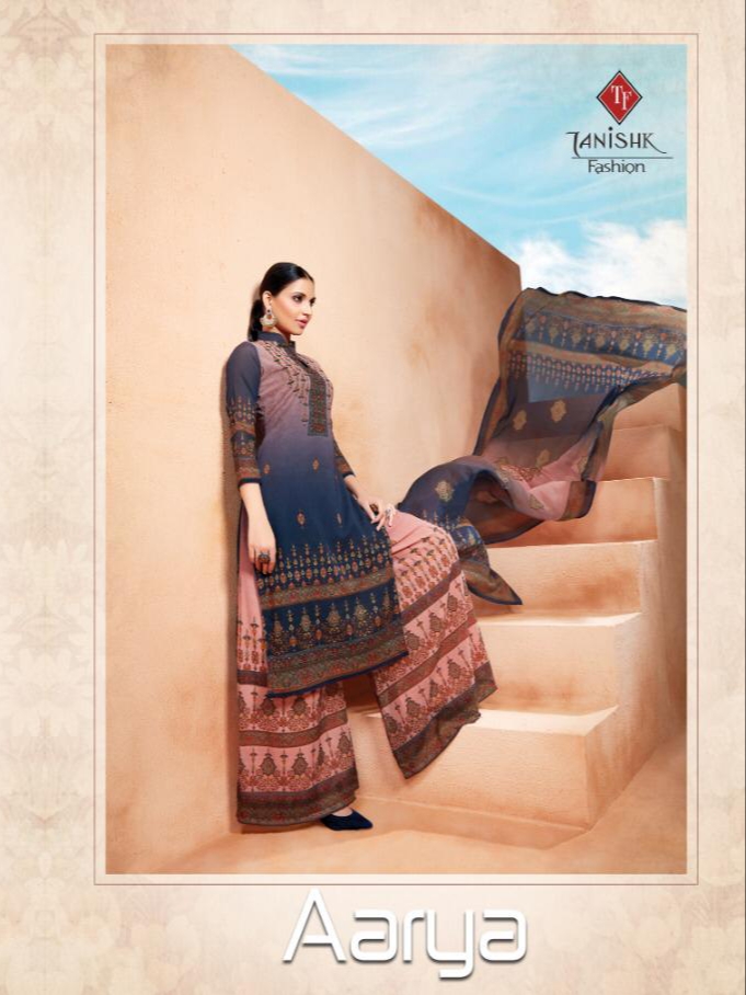Tanishk fashion aarya georgette printed salwar with sharara collection