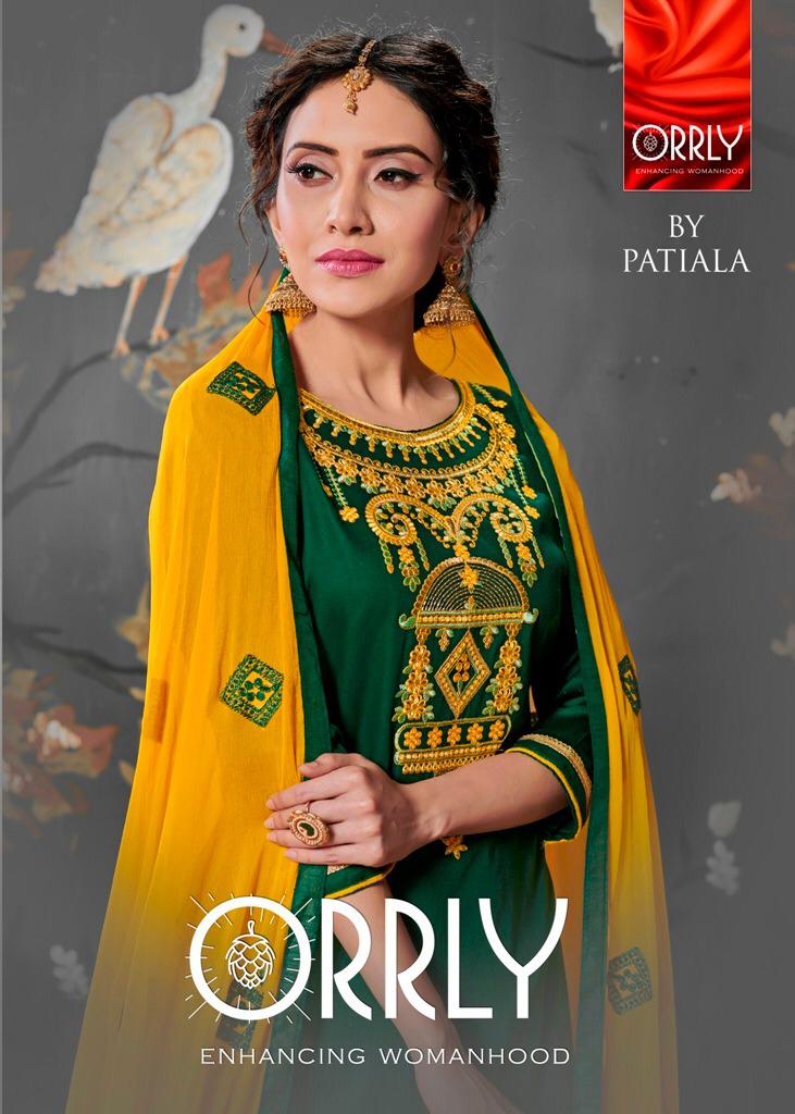 Orrly 4000 series silk patiala salwar Kameez collection
