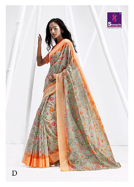 Shangrila simaaya cotton vol 2 handloom printed cotton sarees exporter