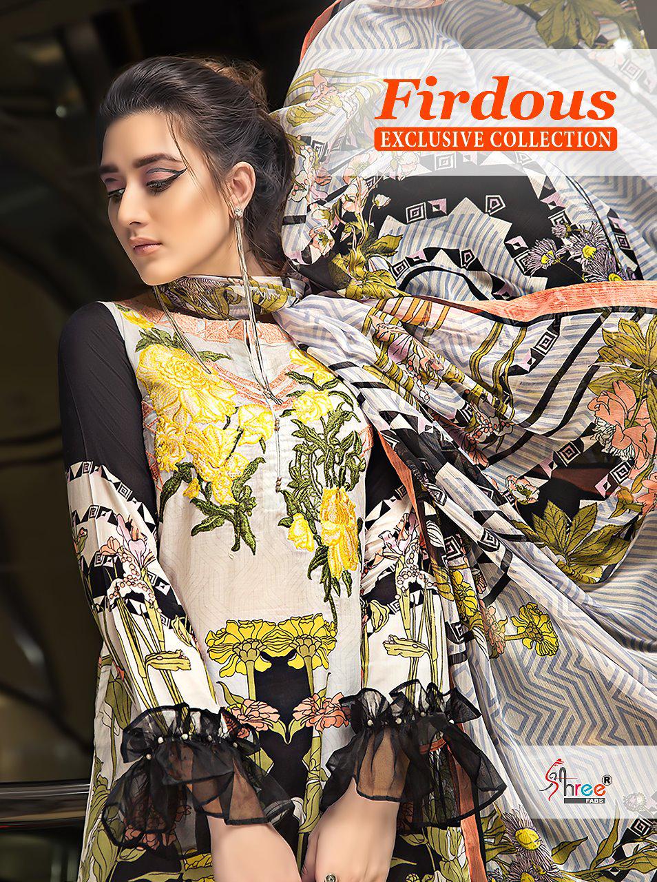 Shree fabs firdous Exclusive collection cotton printed dress Material
