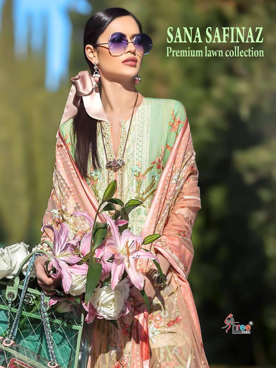 Shree fabs sana safinaz premium lawn pakistani salwar kameez collection