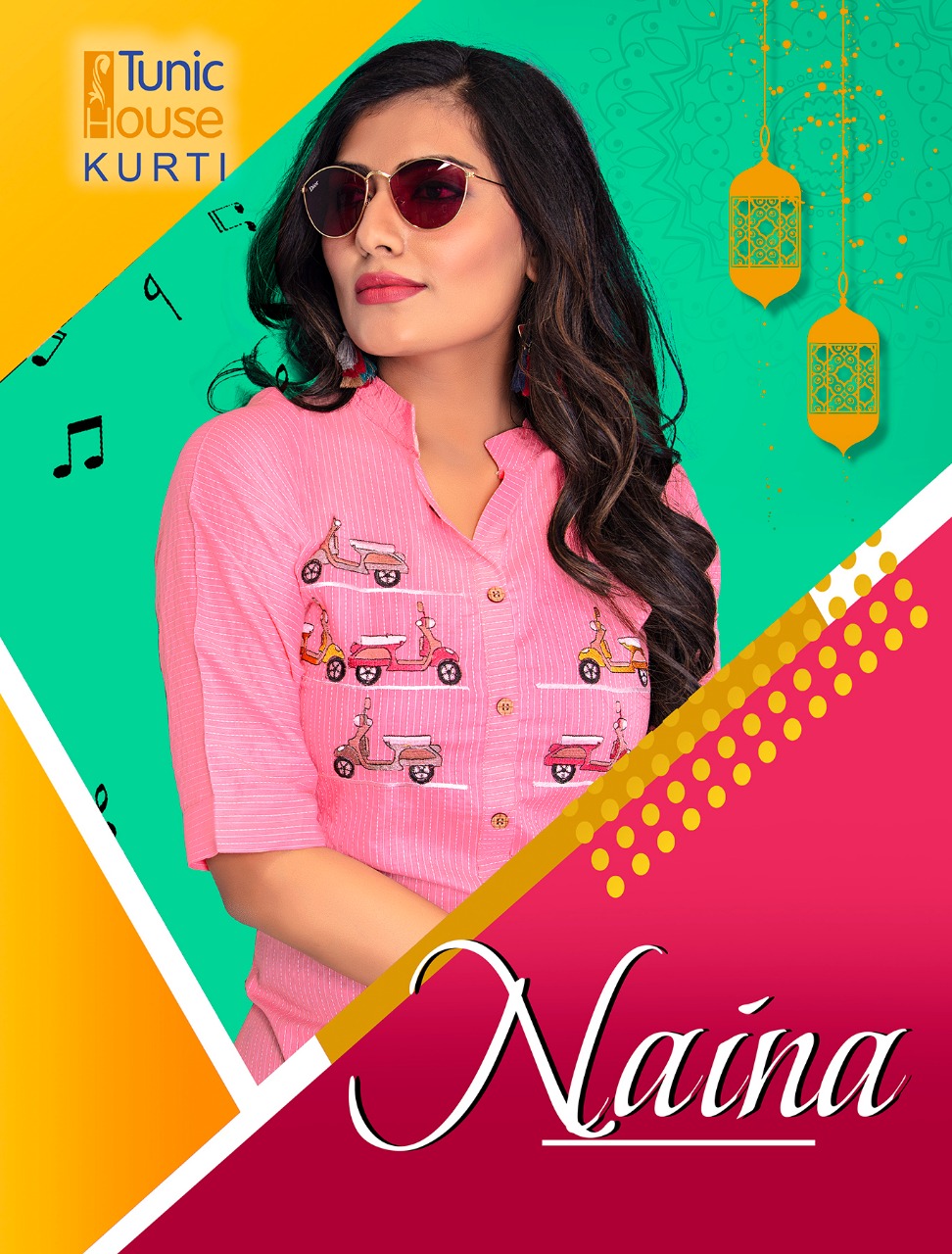 Neha fashion naina daily wearable colourful kurties at wholesale Rates