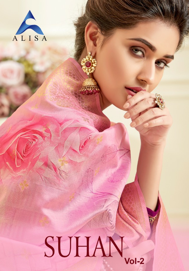 Alisa suhan vol-2 elegant look beautifully designed Salwar suits in wholesale prices