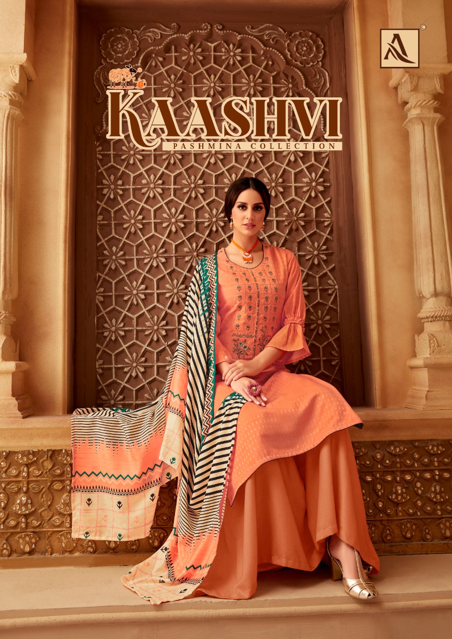 Alok Suit Kaashvi stunning look beautifully designed pashmina salwar suits