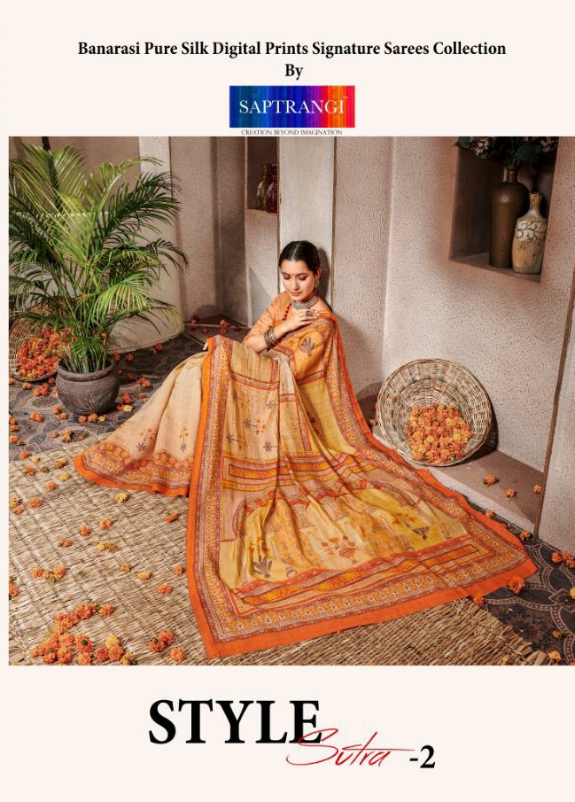 Saptrangi sutra vol-2 innovative style sarees