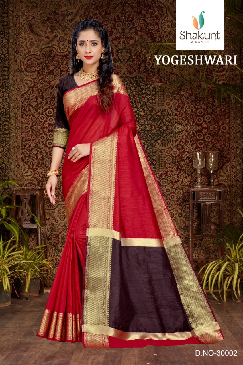 Shakunt weaves yogeshwari beautiful collection of sarees in factory rates