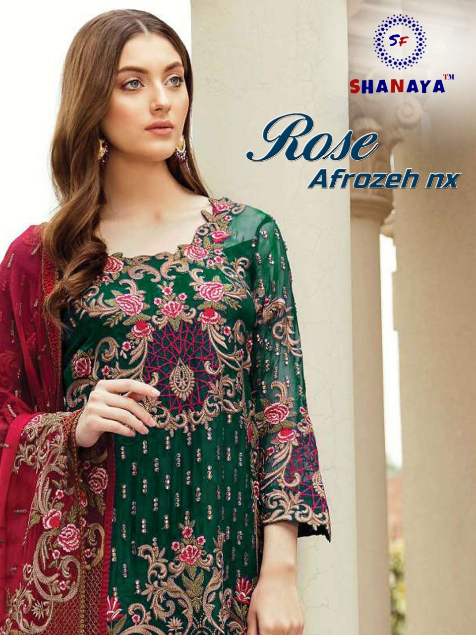 Shanaya Fashion Rose afrozeh Nx classy catchy look Pakistani concept Salwar suits in wholesale prices